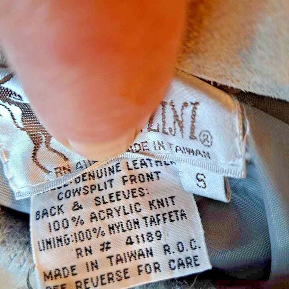 Bronzini Men's Sweater Jacket Gray Mock Neck Pocket Full Zip Lined Ribbed Hem S - Picture 6 of 6